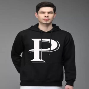 P BLACK HOODIE