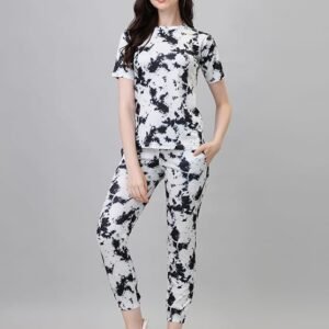Women's Night Suit Set for Women, Lounge Wear, Printed Top and Pyjama Set for Women Nightwear